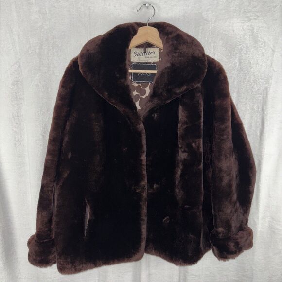 Vintage 1950’s Shillitos Cincinnati Brown Chocolate SABLE MINK FUR Coat